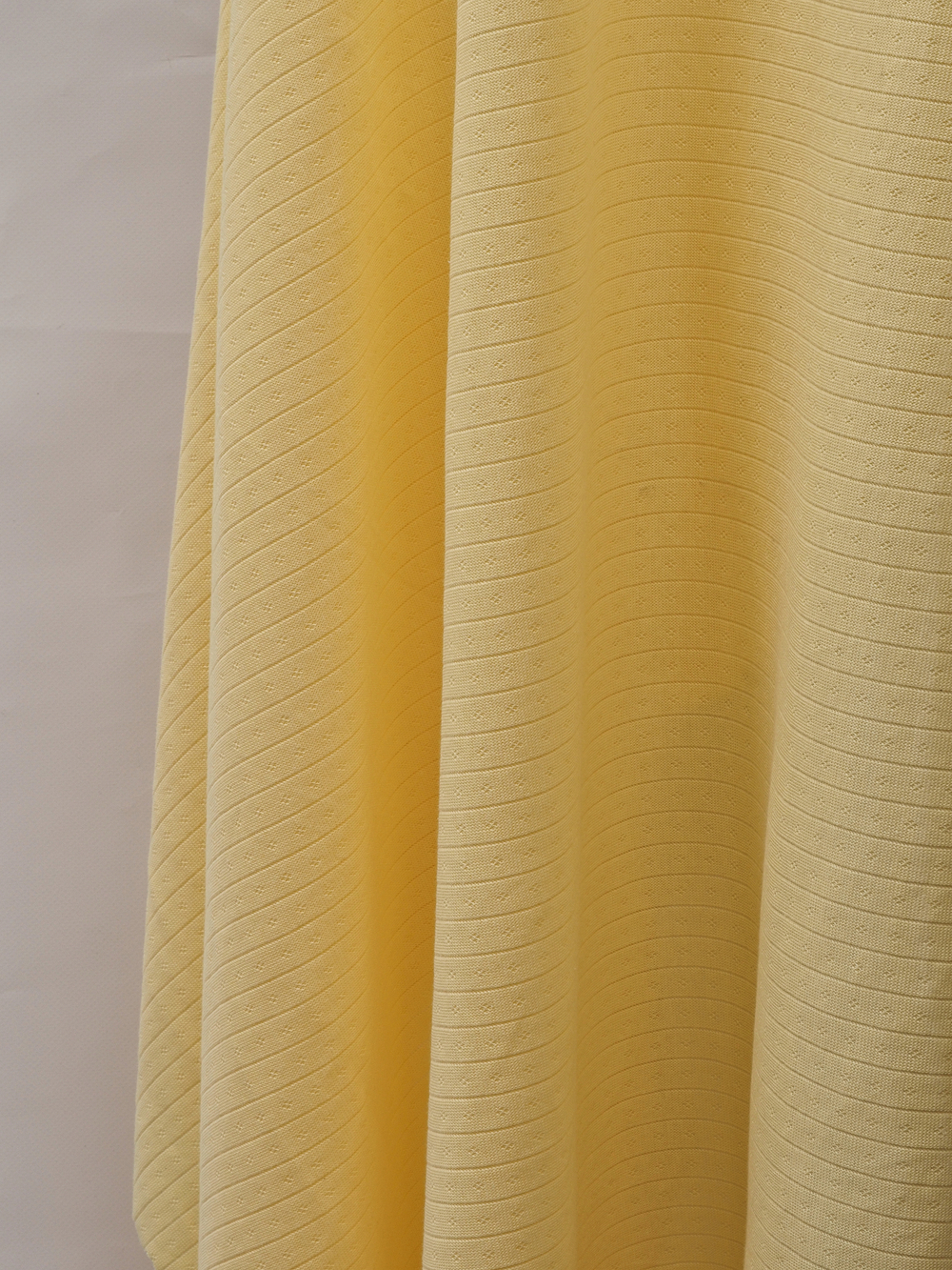 Рибана ажурная цвет сливочное масло, хлопок с эластаном