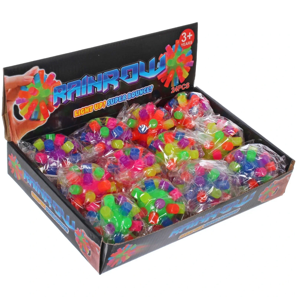 Мяч 6 см «Яркое веселье» попрыгун, с подсветкой