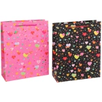 Пакет подарочный «Сердечки» 26*32*10 см
