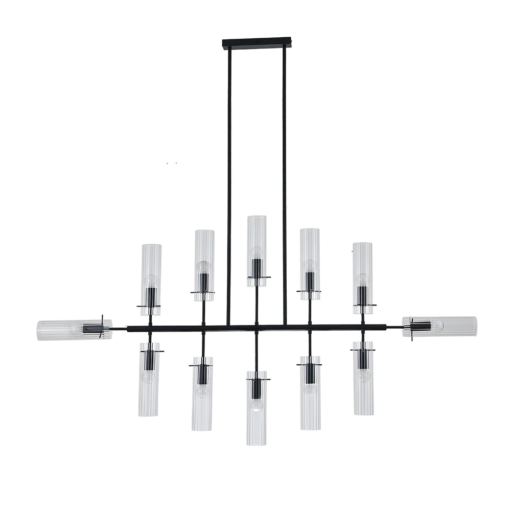 Люстра на штанге Indigo SAETTA 11053/12R Black V000566