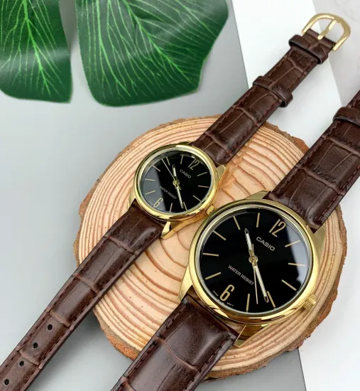 Парные часы Casio Standard: MTP-V005GL-1B и LTP-V005GL-1B