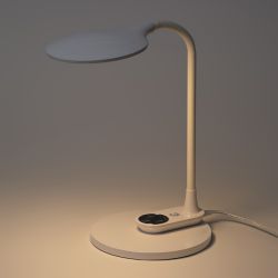 Настольный светильник ЭРА NLED-498-10W-W светодиодный со съемным основанием белый