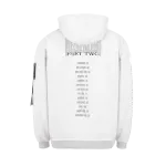 Худи Heartz zip Part-Two:Light Two-Tone Distressed белое