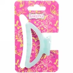 Заколка-краб для волос на блистере «Глянец-Трапеция», микс 6 цветов, 6см