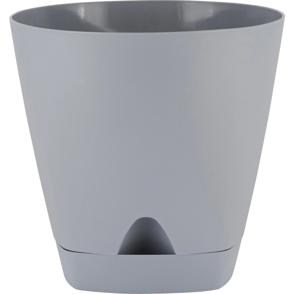 Горшок для цветов пластиковый 2,5л d-17см «Amsterdam» с прикорневым поливом, утренний туман