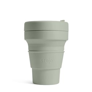 Стакан складной силиконовый Stojo Pocket Cup Sage, 12 oz / 355 мл