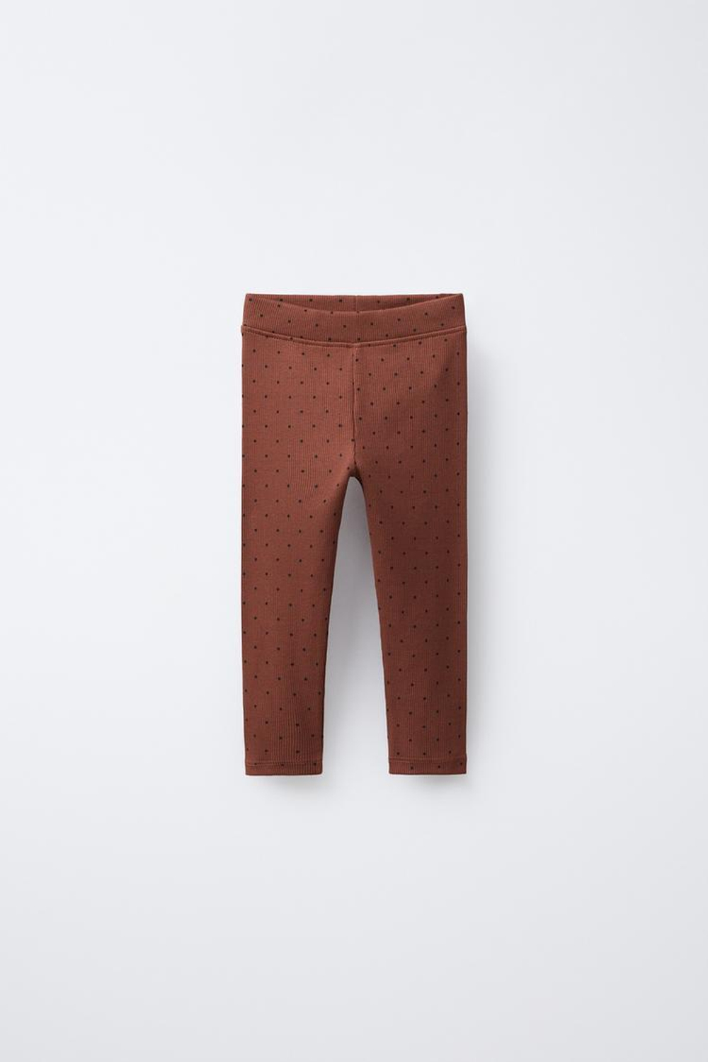 ZARA НАБОР ИЗ ДВУХ ЛЕГИНСОВ С ПРИНТОМ И ОДНОТОННЫХ, ПЕСОЧНЫЙ МЕЛАНЖ