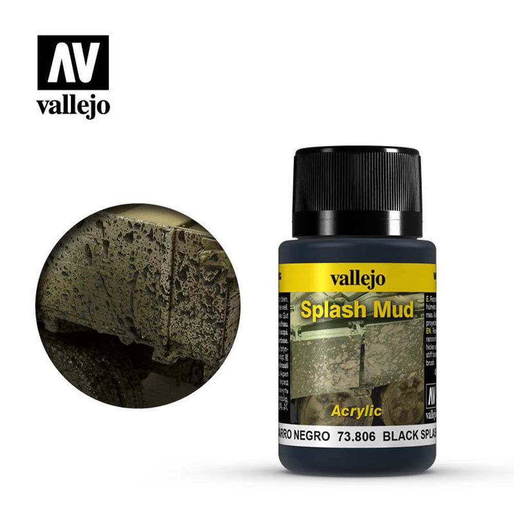 Weathering Effects 40ml. Wet Black Splash Mud