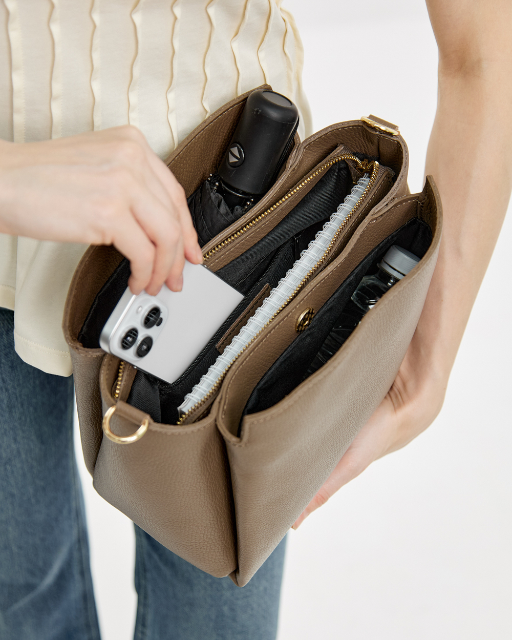 Сумка 580 03 тауп темный