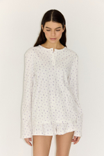 Лонгслив цветочный