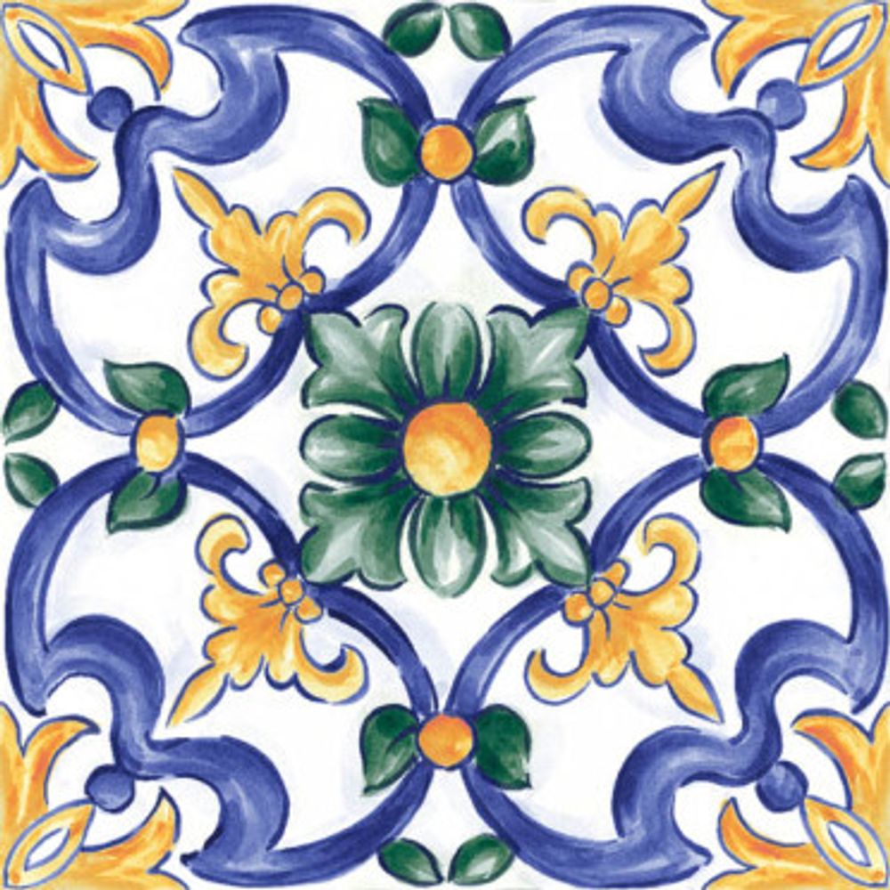 Керамогранит настенный Amuri Decoro Maiolica Tappeto 3 Glossy RT (RC8J)