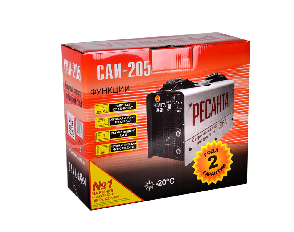 Сварочный аппарат инверторный Ресанта САИ 205