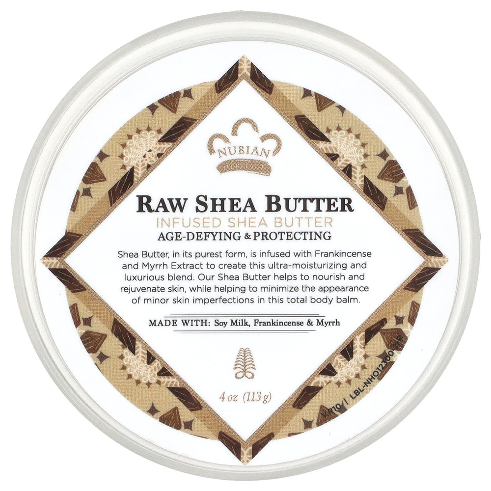 Nubian Heritage, Сырое масло ши, наполненное маслом ши, 113 г