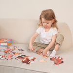 Домашние животные, картонные пазлы