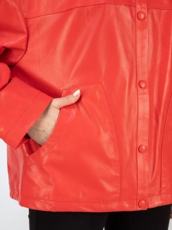 Кожаная куртка демисезонная оверсайз на кнопках