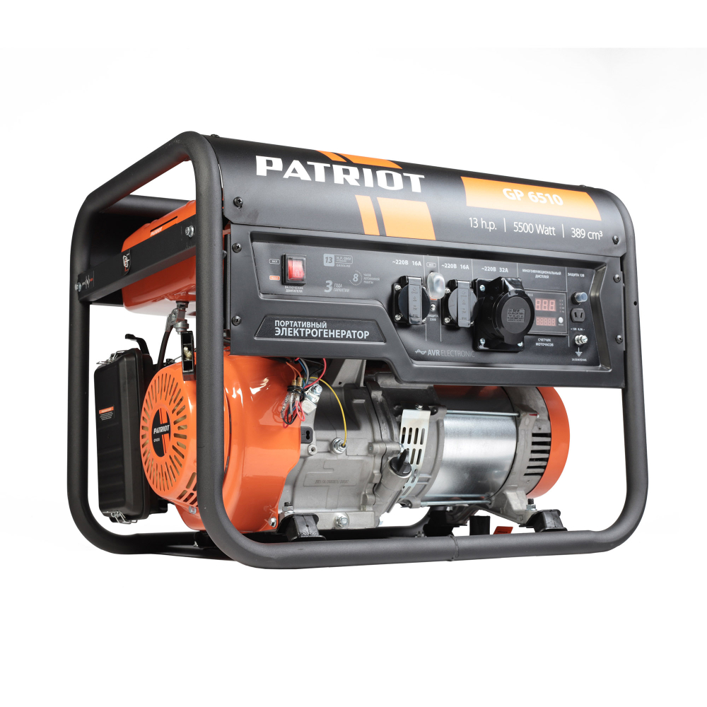 Бензиновый генератор (5.5 кВт) PATRIOT GP 6510