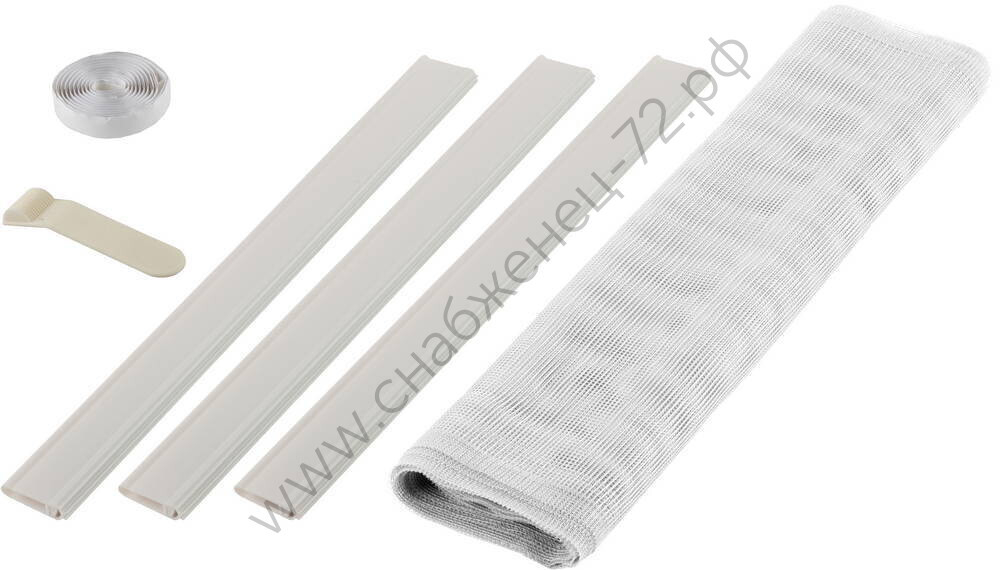 STAYER Comfort белая, для двери 1,0х2,2 м, с крепежной лентой, противомоскитная сетка (12500-10-22)