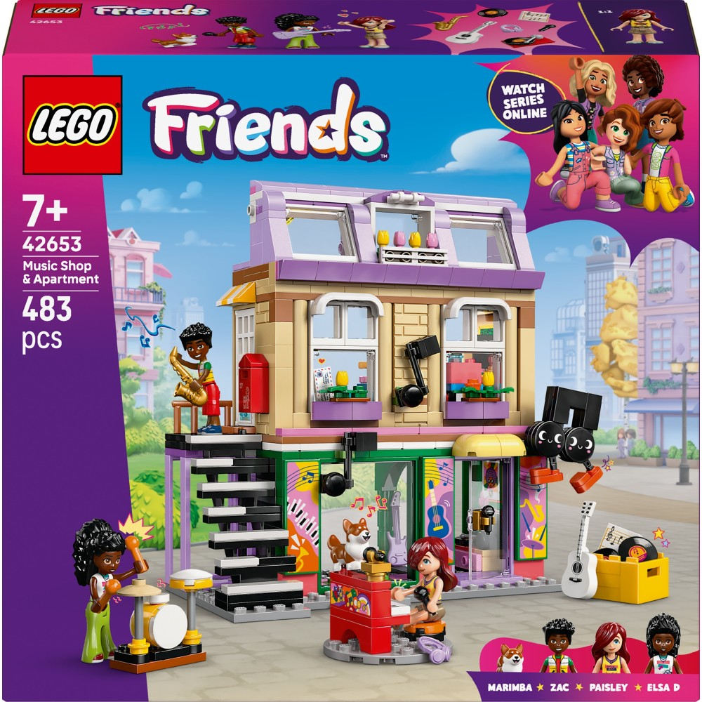 Конструктор LEGO Friends 1727 42653 Музыкальный магазин и квартира — фото 1