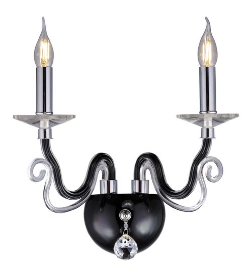B8216/2W BK+CH (1) Бра Veneto Luce