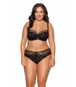 Трусики-бразилиана со средней линией талии Puella (Размер: M) (Цвет: черный)