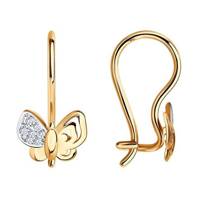 Серьги Au 585 (026313)