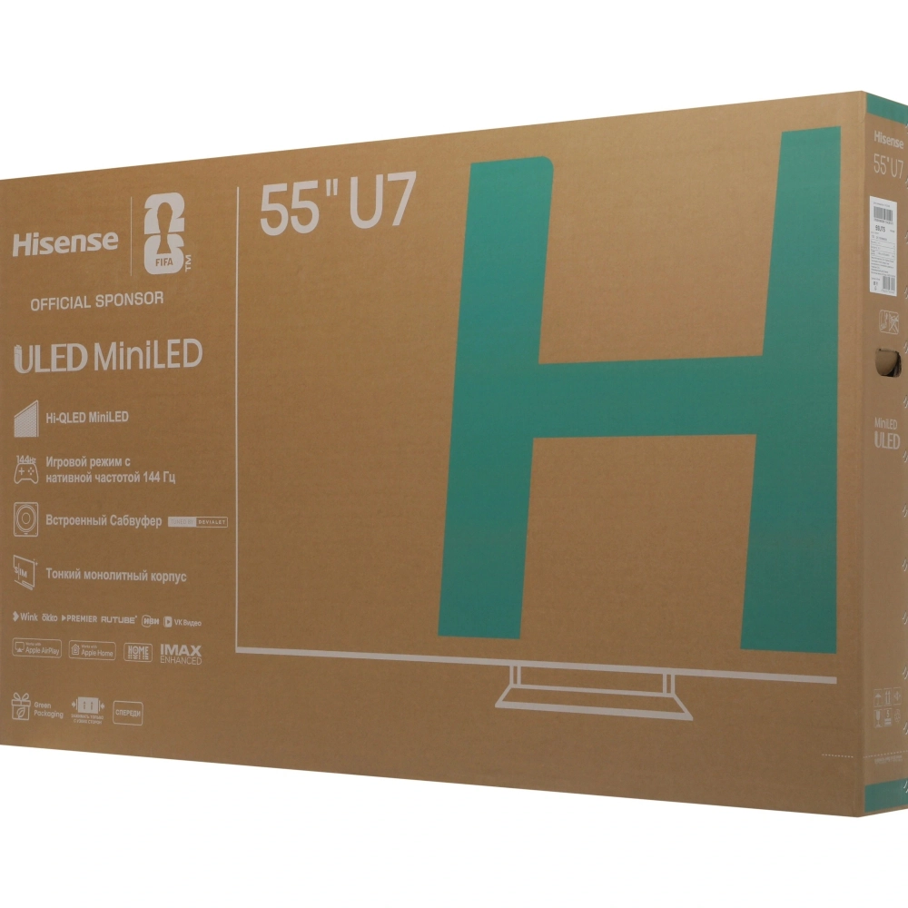 Телевизор Hisense 55U7S 55" Ultra HD Mini LED 4K