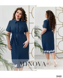 Платье 419-джинс Minova