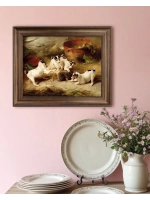 Картина интерьерная на холсте в раме 25*31 см