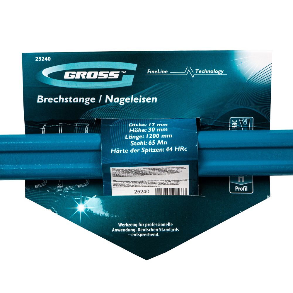Лом-гвоздодер, двутавровый профиль, 1200х30х17 мм Gross