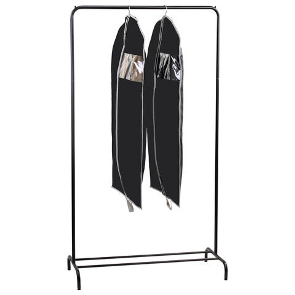 Чехлы для одежды на молнии с ручками дорожный 60х100 см, КОМПЛЕКТ 2 шт,. черный, SHAMAANI (ШАМААНИ), 609601