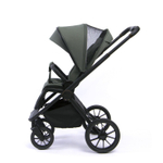 Коляска детская Peppy Monaco 2 в 1 Oliva Green (зеленый), рама черная