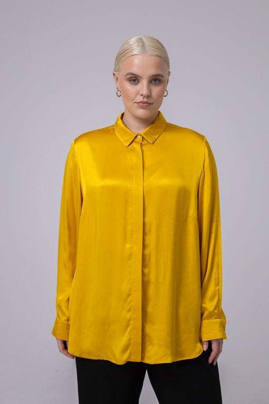 Блузка из вискозы, желтый