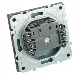 Розетка без заземления и со шторкой, без рамки Stekker Эмили 49954