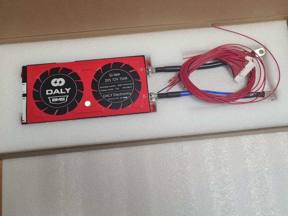 Плата контроля BMS Li-ion 20S 72V 150A