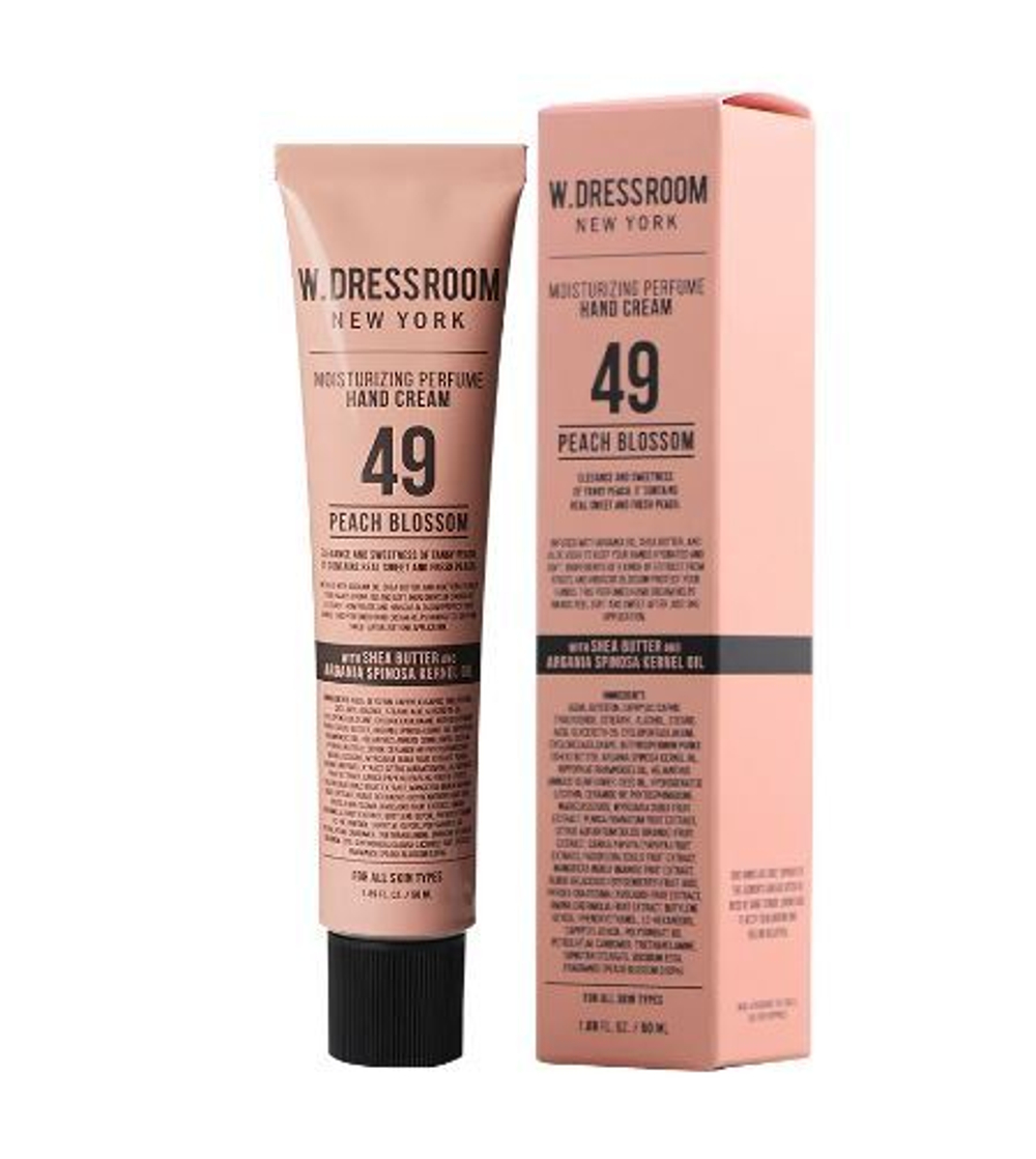 W.DRESSROOM Крем для рук с ароматом персика Moisturizing Perfume Hand Cream No.49 50мл