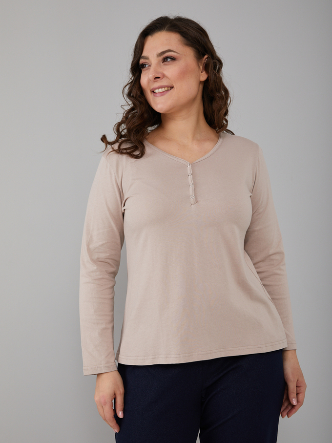 Лонгслив Л-004/бежевый