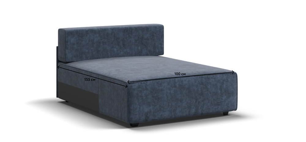 Босс Софт Модуль оттоманка Велюр Роял синий