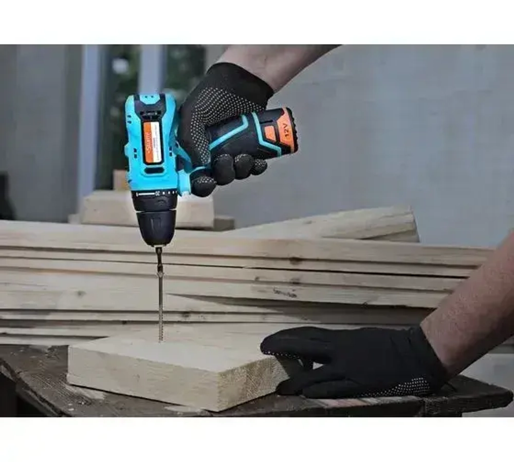 Шуруповерт, 30 мм, 12 В, 1400 об/мин, патрон - быстрозажимной, разноцветный, надежный