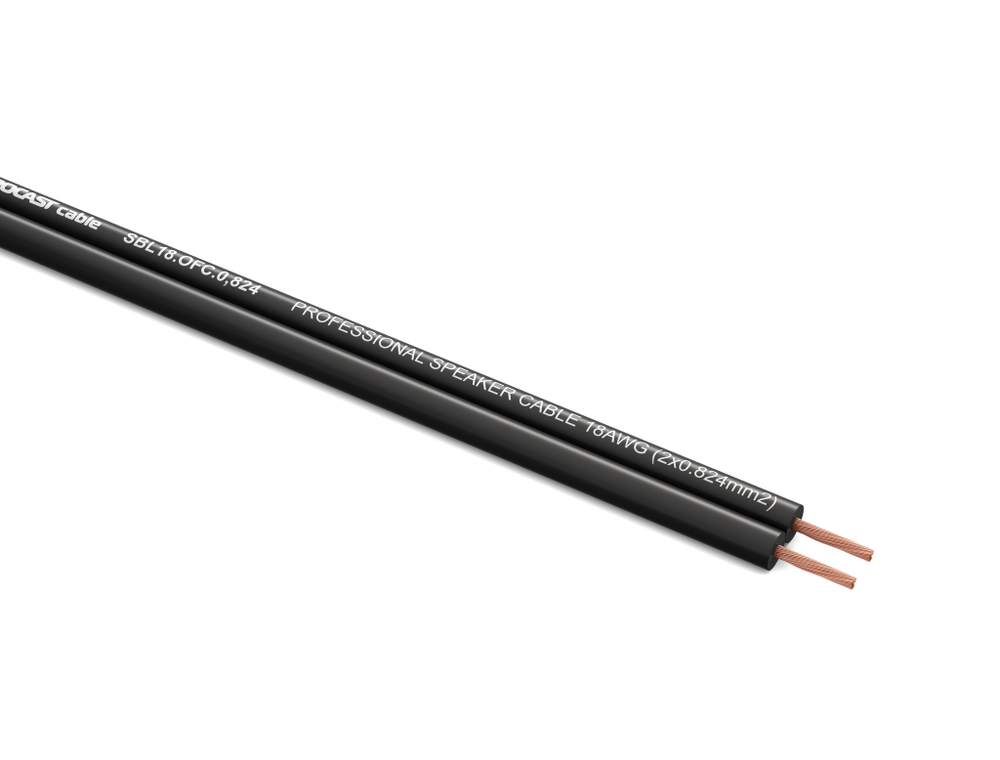 PROCAST cable SBL 18.OFC.0,824 Инсталляционный черный акустический кабель 2х0,824mm²