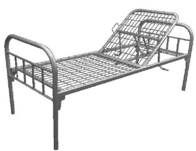 Кровать медицинская одноярусная с регулируемым подголовником ВРС-КрФ-01 (на колесах ВРС-КрФ-01.1)