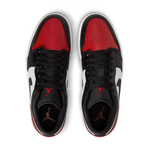553558-161 Муж. Air Jordan 1 Low Bred Toe