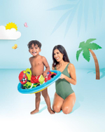 Круг для плавания с трусами Зверюшки 74*58см. от 3-4 лет 59570/589379 (Intex)