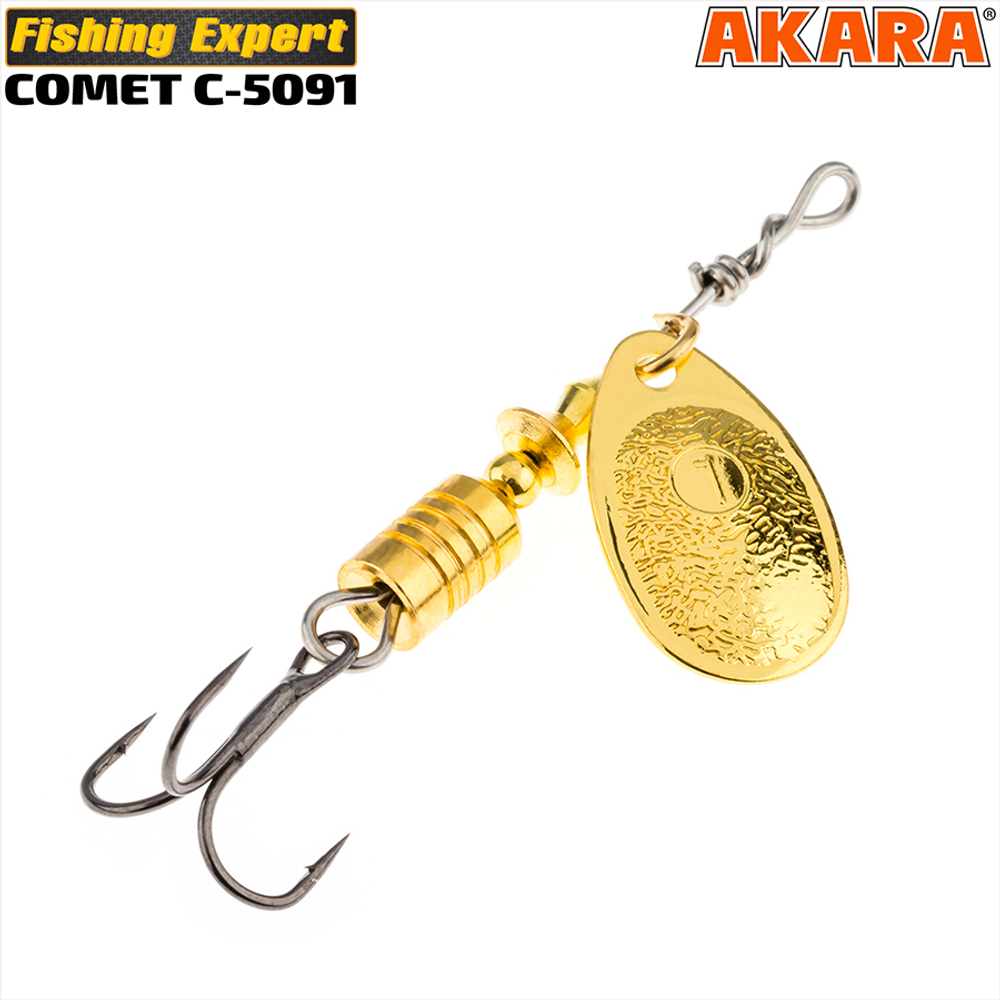 Блесна вращающаяся Akara C-5091 4 гр. Go (116)