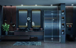 Душевое ограждение Ambassador Diamond 12011106R (100х100х200) квадрат,хром,стекло прозрачное,распашная-складная,1 место