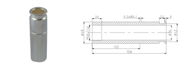 Контакт подвижный BT.12.109.2 VS1-12 1250A, L=158, copper