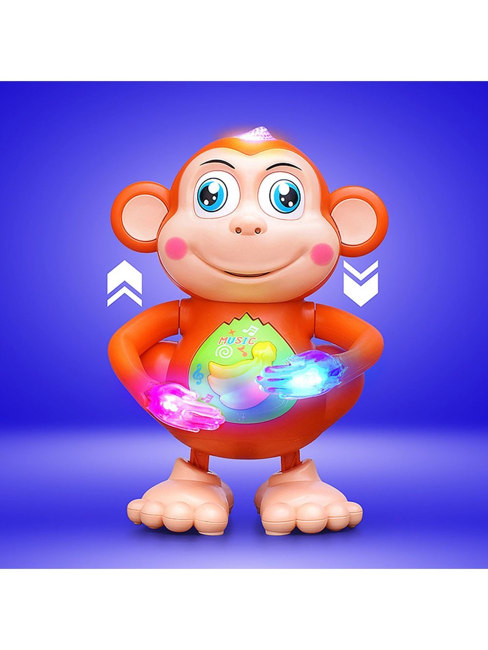 Игрушка детская Обезьянка со звуком и светом (YJ-3030)