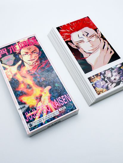 Набор открыток, карточек и наклеек "Магическая битва / Jujutsu Kaisen", 188 предметов