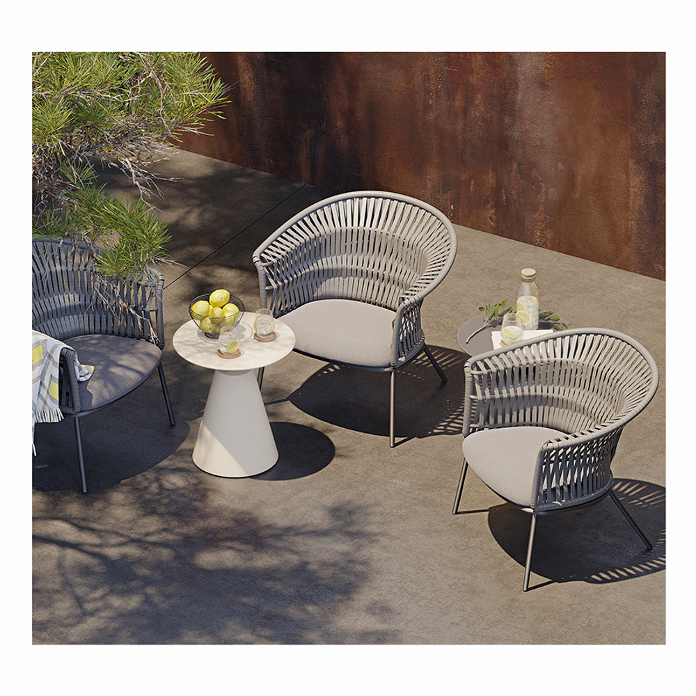 Столик кофейный marius, D50 см, бежевый