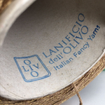 STOCK LANIFICIO dell' OLIVO Вискоза, люрекс, 300м/100гр Шнурок желто-коричневый, люрекс в цвет