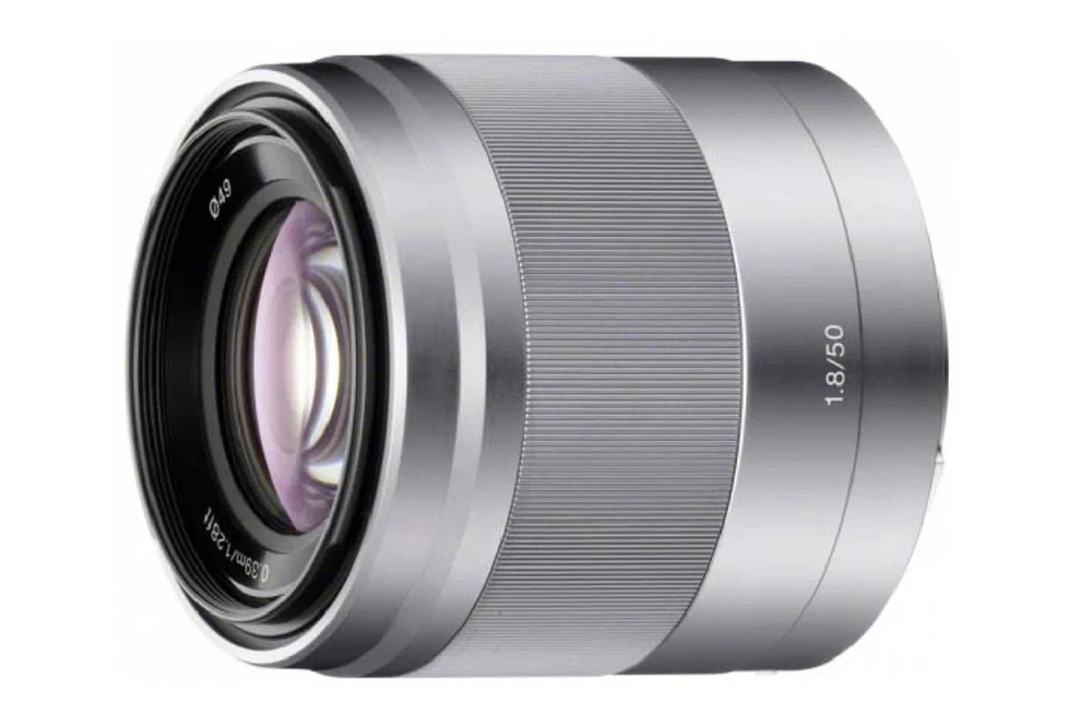 Sony 50mm f/1.8 OSS (SEL-50F18), серебристый